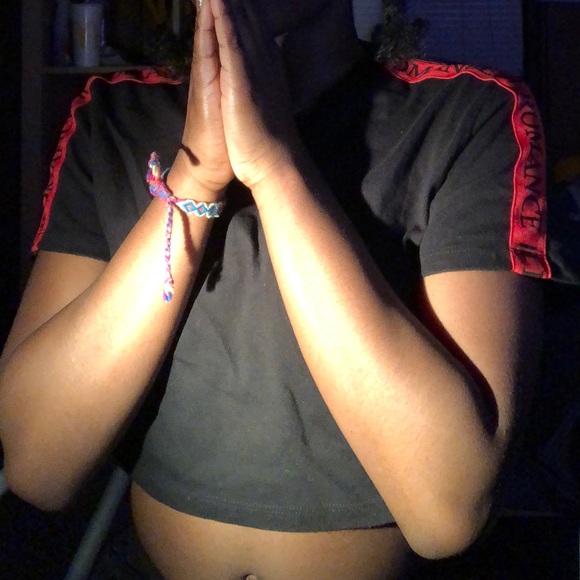 red and black crop top - Picture 3 of 3